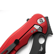 LionSteel L.E.One keskmise suurusega kokkupandav nuga VANA MUST M390 tera, PUNANE alumiiniumkäepide  - KNIFESTOCK