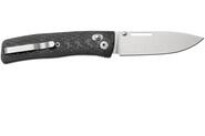 LionSteel NINI Folding knife M390 satin blade, full CARBON FIBER handle NN1CF - KNIFESTOCK