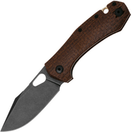 Giant Mouse ACE Atelier Burlap Canvas Micarta / PVD Elmax GM-ATELIER-BURLAP-MICARTA - KNIFESTOCK