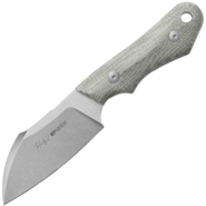 Viper HANDY2 Sheepfoot Stonewash M390, Green Canvas Micarta, Kydex sheath VT4050CG - KNIFESTOCK