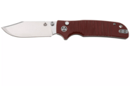 QSP Knife Kali, Button lock, 14C28N stonewashed, Dark red G10 QS159-A1 - KNIFESTOCK