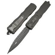 Microtech DIRAC DELTA D/E APOCALYPTIC FULL SERRATE NATURAL CLEAR 227-12APNC - KNIFESTOCK