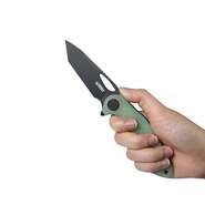 KUBEY Dugu Liner Lock Folding Knife Jade G10 Handle KU159E - KNIFESTOCK