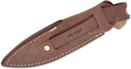 Lionsteel Fixed knife m390 blade NATURAL Canvas handle, Ti guard, leather sheath WL1  CVN - KNIFESTOCK