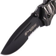 Smith and Wesson Black Ops 4 M.A.G.I.C. Assist Liner Lock Zwart 4034 Roestvrij Staal met 40% Kartelr - KNIFESTOCK