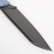Vosteed Mink (3,99&#039;&#039;) Nitro-V Fekete Stonewash Kék Micarta D0104 - KNIFESTOCK