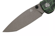 QSP Knife Turtle Punk, Liner lock, 14C28N champagne cer, Black/Green G10 QS158-C2 - KNIFESTOCK