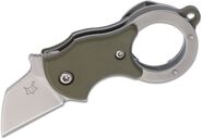 FOX Mini-Ta Folding Knife by Green Nylon HDL-1.4116 Stainless St.Sandblast. BLD - KNIFESTOCK