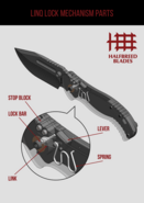 Halfbreed Blades Large Bush Folder - Folding Blade LBF-01 Gen-2 DE - CPM 3V - KNIFESTOCK
