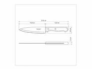 Tramontina Dynamic Kitchen Knife 15cm, Wood handle 22315/106 - KNIFESTOCK