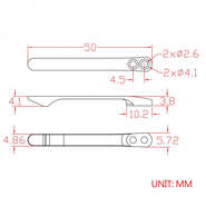 CIVIVI Titanium Pocket Clip Black T001B - KNIFESTOCK