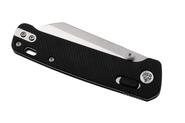 QPS Penguin Glyde 14C28N, finitura a 2 toni stonewash - satinata, Manico: FRN Nero QS1 - KNIFESTOCK