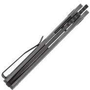Petrified Fish PFE16 El Camino Black Stonewashed N690 Hard anodizing Gray Aluminum PFE16GAADW - KNIFESTOCK