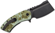 Kansept XL Korvid Black Stonewashed 154CM Jade and Camouflage G10 T1030B2 - KNIFESTOCK