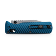 Vosteed Vombat M390 Stonewash Aluminum Steel Blue A4103 - KNIFESTOCK