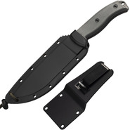 ESEE Knives Model 6 černá čepel, šedá rukojeť 6P-B s černým pouzdrem + klip na opasek - KNIFESTOCK