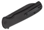 CIVIVI Black Aluminum Handle Black Stonewashed 14C28N Blade Button Lock C20022B-1 - KNIFESTOCK