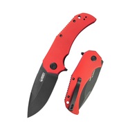 Kubey Mikkel Willumsen Design Bravo one Drop Point Outdoor Folding Knife Red G10 Handle KU319E - KNIFESTOCK