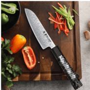 Dellinger Ko-Santoku Knife 140 mm Dellinger Carbon Fiber Octagon® - KNIFESTOCK
