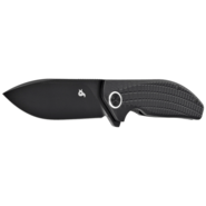 Black Fox ACUTUS FOLDING KNIFE, BLACK BLD STAINLESS STEEL D2, BLACK G10 HANDLE - CERAMIC BALL-BEARIN - KNIFESTOCK