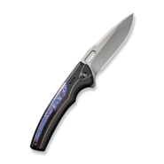 We Knife Exciton Black Titanium Handle With Flamed Titanium Integral Spacer WE22038A-6 - KNIFESTOCK