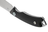 MKM POCKET TANGO 1 – MAGNACUT MUK SW Fixed bld, BLK G10 hdl, +POCKET LEATHER SHEATH - KNIFESTOCK