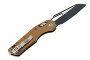 Microtech MSI S/E BLACK STANDARD FLUTED ALUMINUM TAN 210-1FLTA - KNIFESTOCK