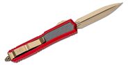 Microtech Makora 2021 Bronze Carbon Fiber Inlay Standard Red 206-13RDCFIS - KNIFESTOCK