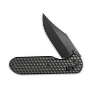 GEO Knife Ethereal Cutter Black DLC M390 Blade Black DLC Ti - KNIFESTOCK