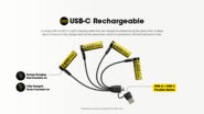 Nitecore USB-C rechargeable 14500 Li-ion Battery, Capacity 2400mAh ,Voltage 1.5V - KNIFESTOCK