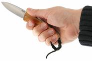 Lionsteel Opera Folding knife with D2 blade, Olive wood handle with sheath 8800 UL - KNIFESTOCK