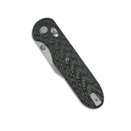 GEO Knife Ethereal Cutter SW M390 Blade Black Carbon Fiber - KNIFESTOCK