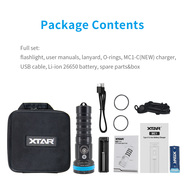 Xtar D30 1600 SET-flashlight, MC1-C charger, 1pc 5200mAh 26650 - KNIFESTOCK