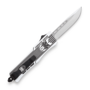 CobraTec Small Arctic White Graphite Black CTK-1 Drop 06CT083 - KNIFESTOCK