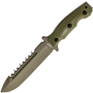 Halfbreed Blades Large Survival Knife - Fixed Blade LSK-01 ODG - K110 - KNIFESTOCK