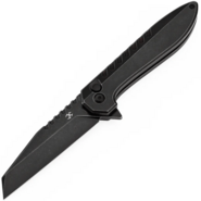 Kansept Kosame Blackwash 154CM,Blackwash Ti with Black &amp; Red G-mascus T1093F5 - KNIFESTOCK