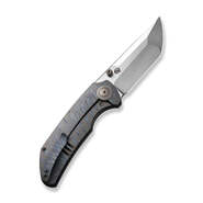 WE Thug XL Tiger Stripe Pattern Flamed Titanium Handle Hand Polished Satin CPM 20CV Blade WE20028D-2 - KNIFESTOCK