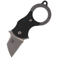 FOX MINI-TA FOLDING KNIFE BLACK NYLON HNDL-1.4116 STAINLESS ST.SANDBLASTED BLD - KNIFESTOCK