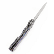 Kansept knives Quasar Stonewashed CPM 20CV Stonewashed Titanium, Timascus K1099V - KNIFESTOCK