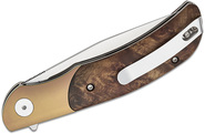 Petrified Fish PFP09Hourglass Satin K110 Gall fa &amp; Titán PFP09GAWO - KNIFESTOCK