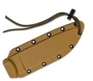 ESEE Knives Model 6 black blade, grey micarta handle, molded sheath - KNIFESTOCK