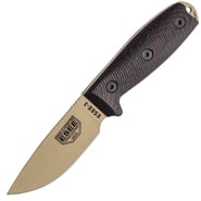 ESEE Model 3 Desert Tan, 3D Red/Black G10 3 PMDT-004 - KNIFESTOCK