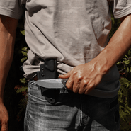 REMETTE RT-Allosaurus Knife Black G10, Stonewashed D2 RTAS-B - KNIFESTOCK