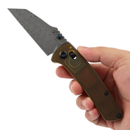 Kansept Main Street Damascus, Amber PEI/Ultem T1015V12 - KNIFESTOCK