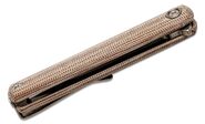 MKM FLAME LIGHT con telaio in titanio e manico in Micarta nera, acciaio BÖHLER M390 - DAGGER MK FL02 - KNIFESTOCK