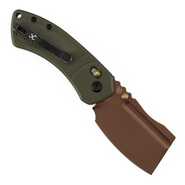 Kansept Korvid V Rose Gold Coated D2 Olive Green G10 TE2030V2 - KNIFESTOCK