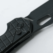 Vosteed Thunderbird(3.25&quot;Blade) Elmax Black Stonewash Black Titanium A0312 - KNIFESTOCK
