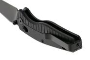 QPS Reptile 14C28N, nero, Manico: G10 Nero QS165-C2 - KNIFESTOCK