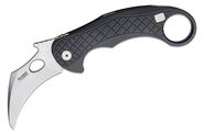 Lionsteel Folding knife STONE WASHED MagnaCut blade, BLACK aluminum handle LE1 A BS - KNIFESTOCK