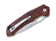 Black Fox Atros Folding Knife Stainless steel VG10 Black Stone wash Blade, Red sandalwood Handle - KNIFESTOCK